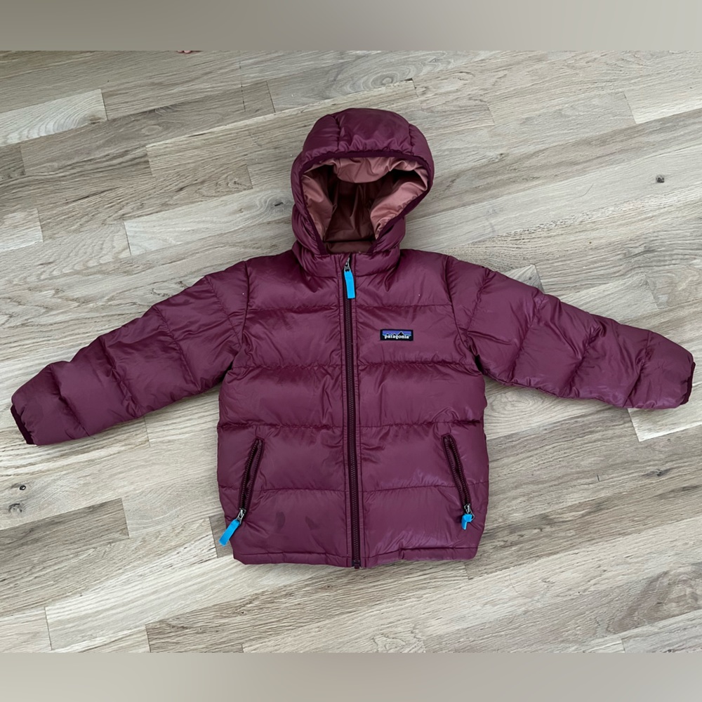 Patagonia Toddler Hi-Loft Down Sweater Hoody Puffer Jacket